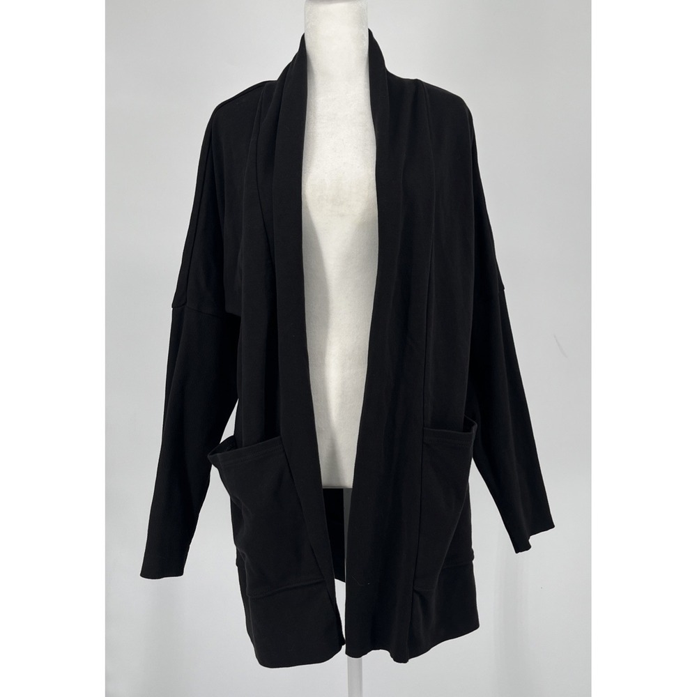 Pact Womens Organic Cotton Airplane Open Cardigan Size XS S Sustainable Neutral